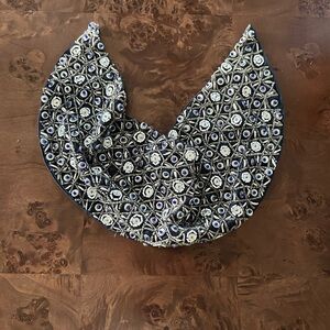 Alice + Olivia Navy and Silver Beaded Necklace